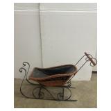 Vintage Style Decorative Wicker Sleigh 23x34