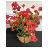 New fake hanging floral baskets