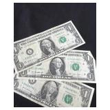 3 $1 star notes