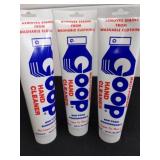 Three new 10.5 oz of goop hand cleaner