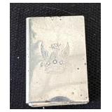 Sterling silver matchbox holder with matchboxes