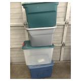 4 Storage Totes