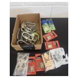 Group of pins, clamps and more