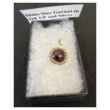 Idaho star Garnet in 12K GF and silver
