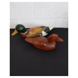 14.5 and 10.5 in wooden duck decoy decor