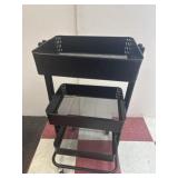 3 Tier Black Metal Cart