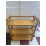 3 Tier Wood Collapsable Shelf 30x28x11