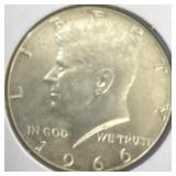 1966 United States Kennedy Half Dollar,
