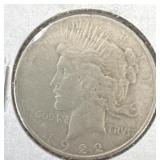 1922 Peace silver dollar,