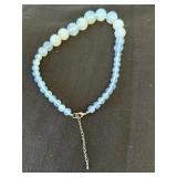 round opalite bead necklace