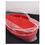 New three pack silicone mixer bowl set