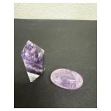 natural, polished Chevron Amethyst quartz