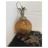 VINTAGE MID CENTURY MODERN HANGING SWAG LAMP W/