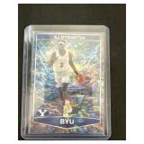 AJ Dybantsa BYU Cracked Ice promo rookie card