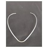 Sterling silver choker necklace