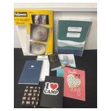 Group of note books and cs binder sheets