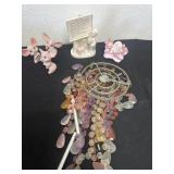 Bead windchime and figurines