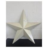 32in New metal white star