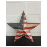24in New USA Flag Metal Star