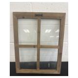 Wood Window Pane Decor 25x19.5in