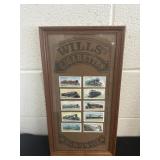 17x9in Wills Cigarettes Train Cig Cards Plaque