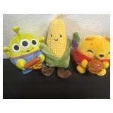 3 plushies