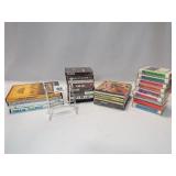 Cassette Tapes, DVDs, CDs (25+)
