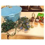 Holiday Items in Tub