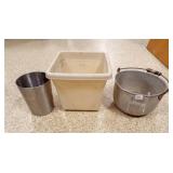 Metal Bucket, Planter, Trash Can