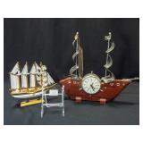 United Ship Clock, Wood Ship