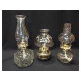 Glass Oil Lamps (3)