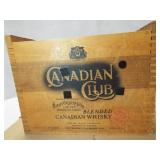 Canadian Club Whisky Wood Box