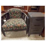 Chair, Table with Drawers