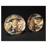 John Wayne Decorative Plates (2)