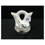 Native American Vase; 5¾" hx 5" x 4"