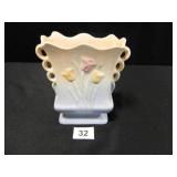 Hull Pottery; 6¼" h; Raised Tulips