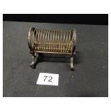 K Diamond Letter/Bill Holder; Vintage; Metal