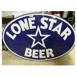 Lone Star Beer Metal Sign; c.1992; No. 04859