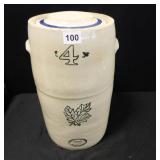 Stoneware Butter Churn; Western Stoneware