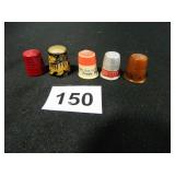 Thimbles; Advertising-3; Enamel-1; Plastic-1