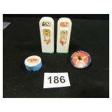 Conoco S&P Shakers; Kerr McGee pencil sharpener