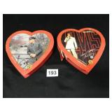 Elvis Valentine Boxes; 7" x 7" approx.
