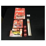 Coca-Cola Collectibles; 3-toy replica cars; NIB