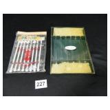 2 sets beverage stirrers; Handblown glass-6