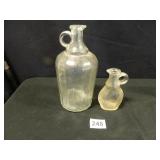 Glass Bottles w/handles; 1-4½"; 1-8½"