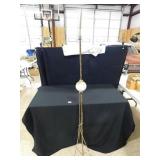 Lightening Rod with White Glass Globe