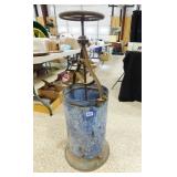 Blue Enamelware container - possible Press