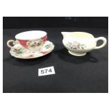 China Creamer and Ucagaco China Cup & Saucer