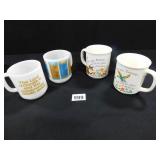 Glass Mugs - 2 sets - 4 mugs