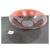Large Red Glass Bowl
